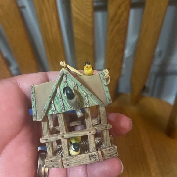 Hallmark Keepsake Birdhouse Ornament - Brown & Yellow. Full size new in the box. - Picture 2 of 4